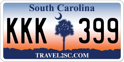 SC license plate KKK399