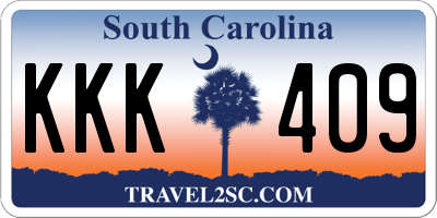 SC license plate KKK409