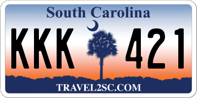 SC license plate KKK421