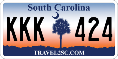 SC license plate KKK424