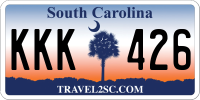 SC license plate KKK426