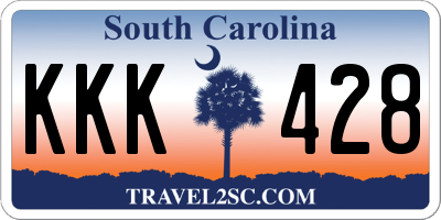 SC license plate KKK428