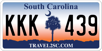 SC license plate KKK439