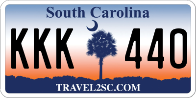 SC license plate KKK440