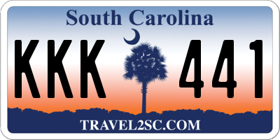SC license plate KKK441