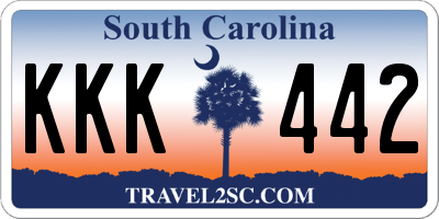 SC license plate KKK442