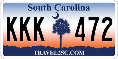 SC license plate KKK472
