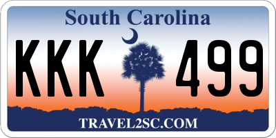 SC license plate KKK499
