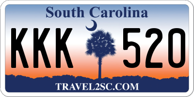 SC license plate KKK520