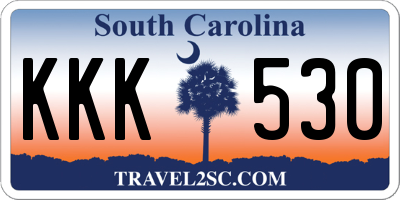 SC license plate KKK530