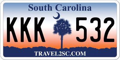 SC license plate KKK532