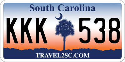 SC license plate KKK538