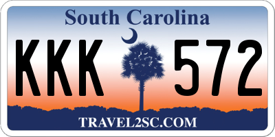 SC license plate KKK572