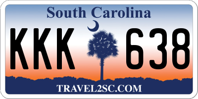 SC license plate KKK638
