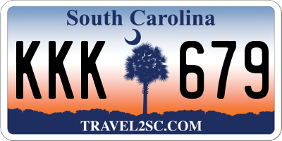 SC license plate KKK679