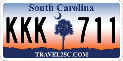 SC license plate KKK711