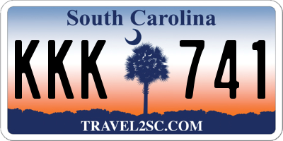 SC license plate KKK741
