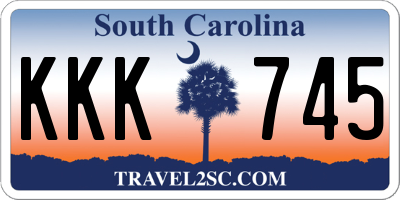SC license plate KKK745