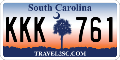 SC license plate KKK761