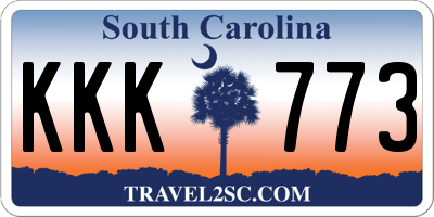 SC license plate KKK773