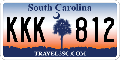 SC license plate KKK812