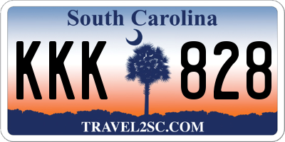 SC license plate KKK828