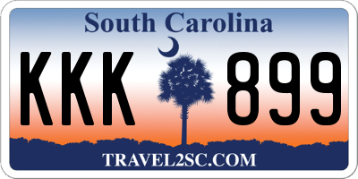 SC license plate KKK899