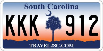 SC license plate KKK912