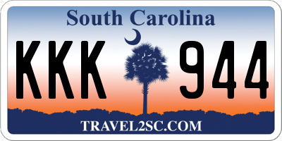 SC license plate KKK944