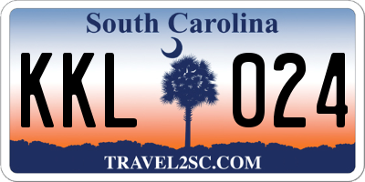 SC license plate KKL024