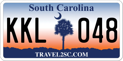 SC license plate KKL048