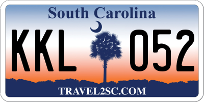 SC license plate KKL052