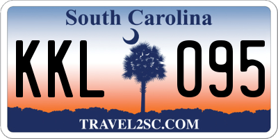 SC license plate KKL095