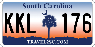 SC license plate KKL176
