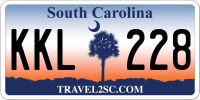 SC license plate KKL228