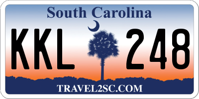 SC license plate KKL248
