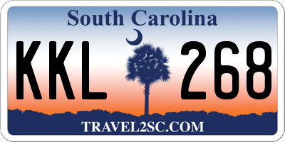 SC license plate KKL268