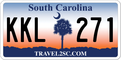 SC license plate KKL271