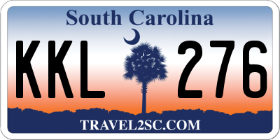 SC license plate KKL276
