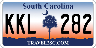 SC license plate KKL282