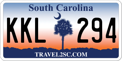 SC license plate KKL294