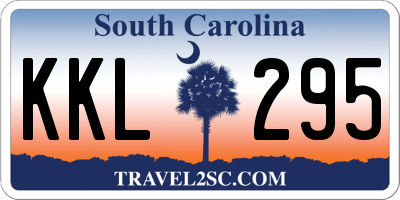 SC license plate KKL295