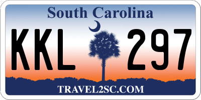 SC license plate KKL297