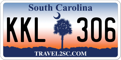 SC license plate KKL306
