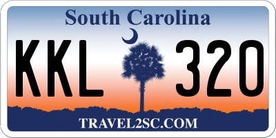 SC license plate KKL320