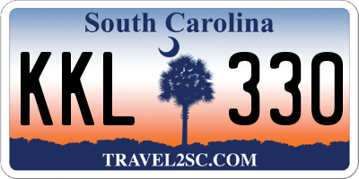 SC license plate KKL330