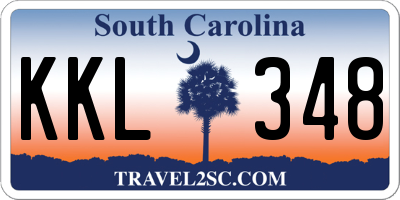SC license plate KKL348