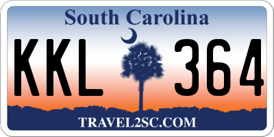 SC license plate KKL364