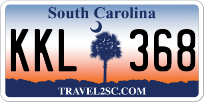 SC license plate KKL368