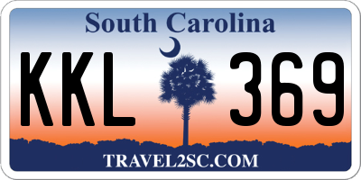 SC license plate KKL369